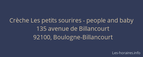 Crèche Les petits sourires - people and baby