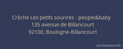 Crèche Les petits sourires - people&baby