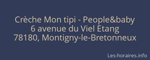Crèche Mon tipi - People&baby