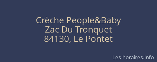 Crèche People&Baby