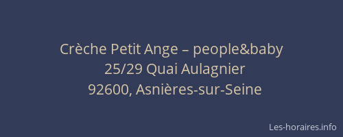 Crèche Petit Ange – people&baby
