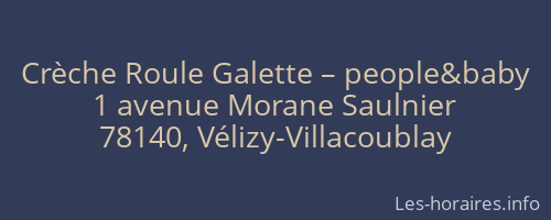Crèche Roule Galette – people&baby