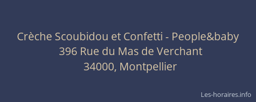 Crèche Scoubidou et Confetti - People&baby
