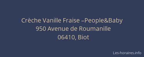 Crèche Vanille Fraise –People&Baby