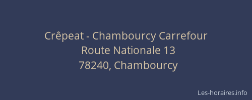 Crêpeat - Chambourcy Carrefour