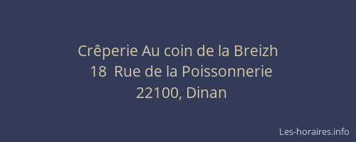 Cr&ecirc;perie Au coin de la Breizh