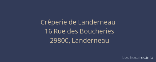 Cr&ecirc;perie de Landerneau