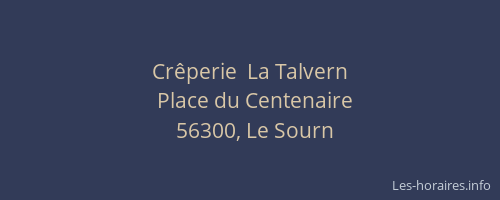 Cr&ecirc;perie  La Talvern