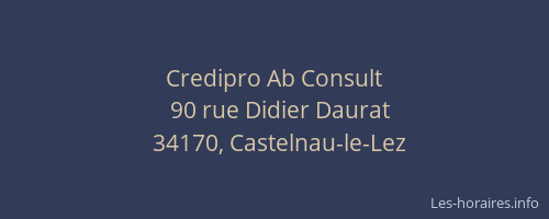 Credipro Ab Consult