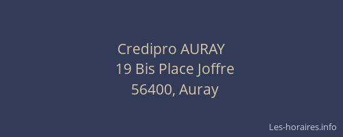 Credipro AURAY