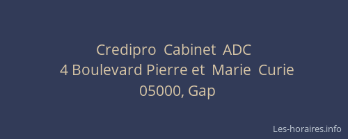 Credipro  Cabinet  ADC