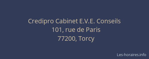 Credipro Cabinet E.V.E. Conseils