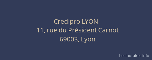 Credipro LYON