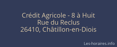 Crédit Agricole - 8 à Huit