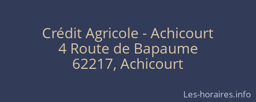 Crédit Agricole - Achicourt