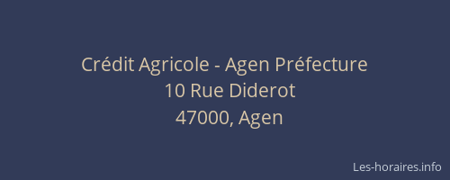 Crédit Agricole - Agen Préfecture
