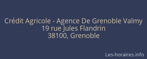 Crédit Agricole - Agence De Grenoble Valmy