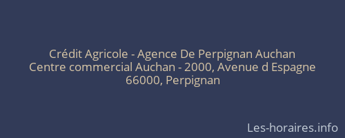 Crédit Agricole - Agence De Perpignan Auchan