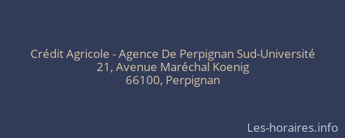 Crédit Agricole - Agence De Perpignan Sud-Université