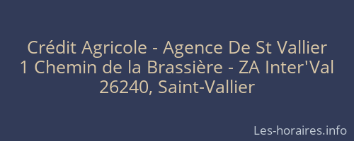 Crédit Agricole - Agence De St Vallier