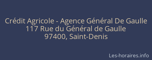 Crédit Agricole - Agence Général De Gaulle