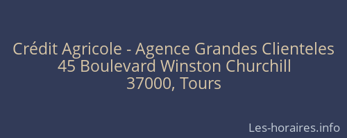 Crédit Agricole - Agence Grandes Clienteles