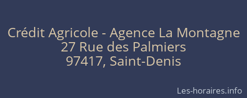 Crédit Agricole - Agence La Montagne