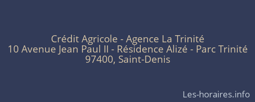 Crédit Agricole - Agence La Trinité