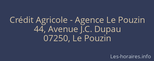 Crédit Agricole - Agence Le Pouzin