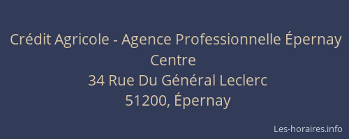 Crédit Agricole - Agence Professionnelle Épernay Centre