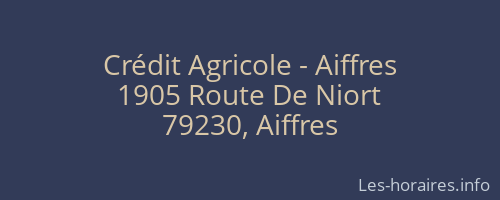 Crédit Agricole - Aiffres