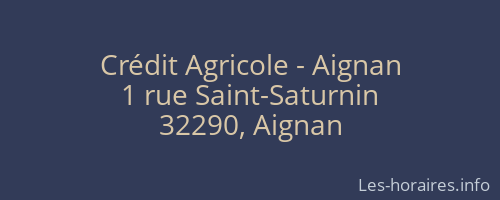 Crédit Agricole - Aignan