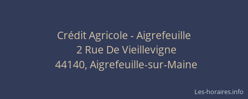 Crédit Agricole - Aigrefeuille