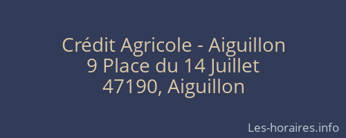 Crédit Agricole - Aiguillon