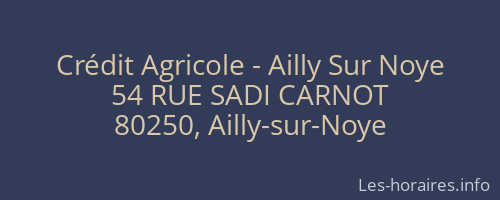 Crédit Agricole - Ailly Sur Noye