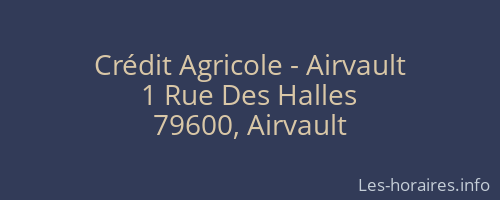 Crédit Agricole - Airvault