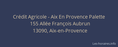 Crédit Agricole - Aix En Provence Palette