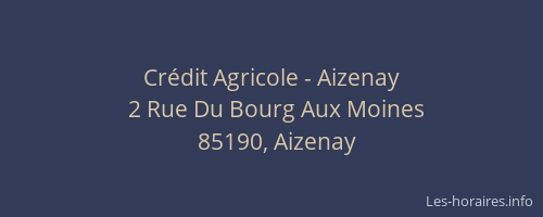 Crédit Agricole - Aizenay