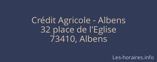 Crédit Agricole - Albens