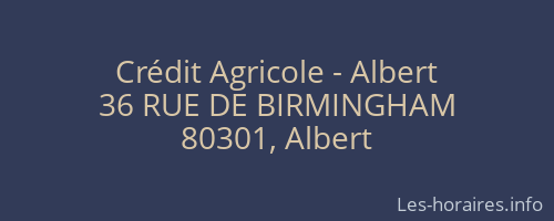Crédit Agricole - Albert