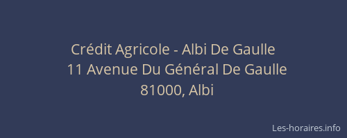 Crédit Agricole - Albi De Gaulle