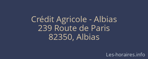 Crédit Agricole - Albias