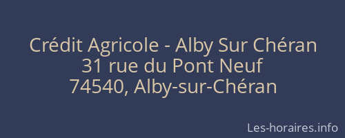 Crédit Agricole - Alby Sur Chéran