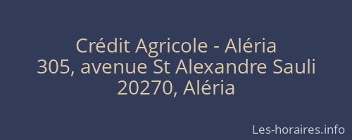 Crédit Agricole - Aléria
