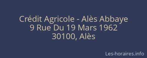 Crédit Agricole - Alès Abbaye