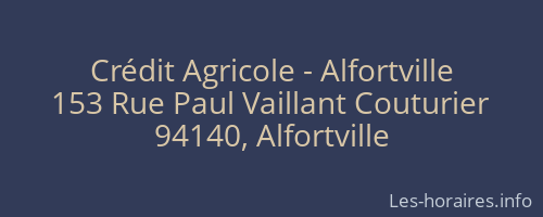 Crédit Agricole - Alfortville