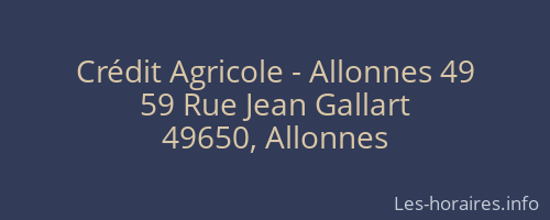 Crédit Agricole - Allonnes 49