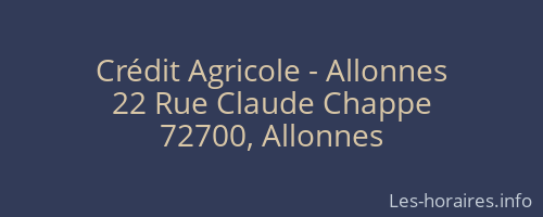 Crédit Agricole - Allonnes