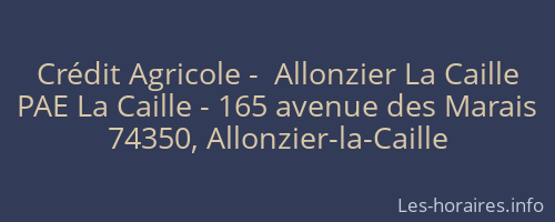 Crédit Agricole -  Allonzier La Caille