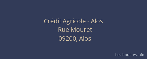 Crédit Agricole - Alos
